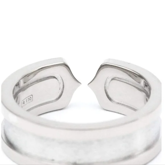SOLD- Cartier C De Cartier 18K White Gold Diamond Ring - Picture 3 of 12